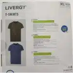 پک دو عددی تیشرت مردانه آلمانی لیورجی livergy مرچموند