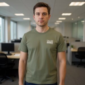 تیشرت مردانه لیورجی آلمان رنگ زیتونی 1-408108 Livergy