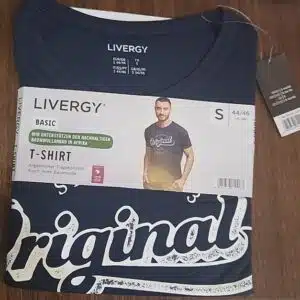 تیشرت مردانه آلمانی لیورجی یقه گرد 3-408108 livergy