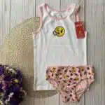 ست تاپ شورتک دخترانه برند emoji اروپایی نخی