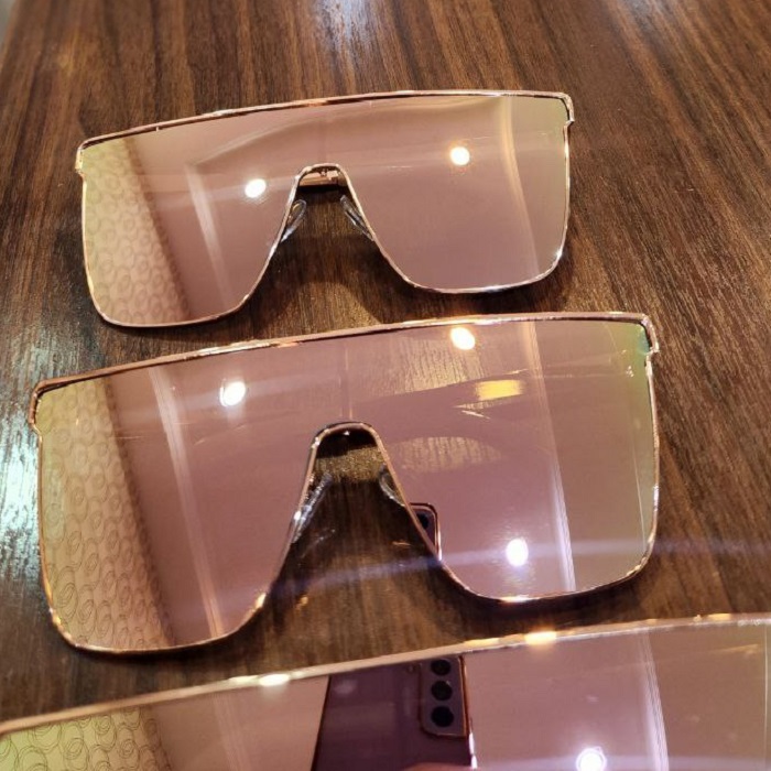 عینک آفتابی زنانه جیوه ای مربعی مدل YSL