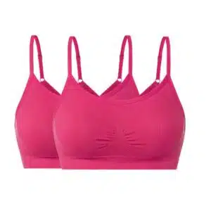 نیم تنه زنانه اسپرت اسمارا آلمانی سیملس جعبه 2عددی سرخابی Esmara 381953-2