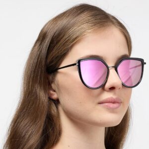 عینک آفتابی گربه ای فریم هندسی برند سیکس SIX