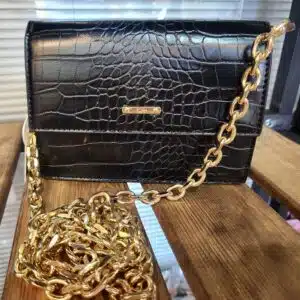 کیف مشکی دوشی بند زنجیری برند تاش سفارش آلمان TOSH 900867