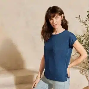تیشرت زنانه لینن برند اسمارا آلمان ESMARA 414331