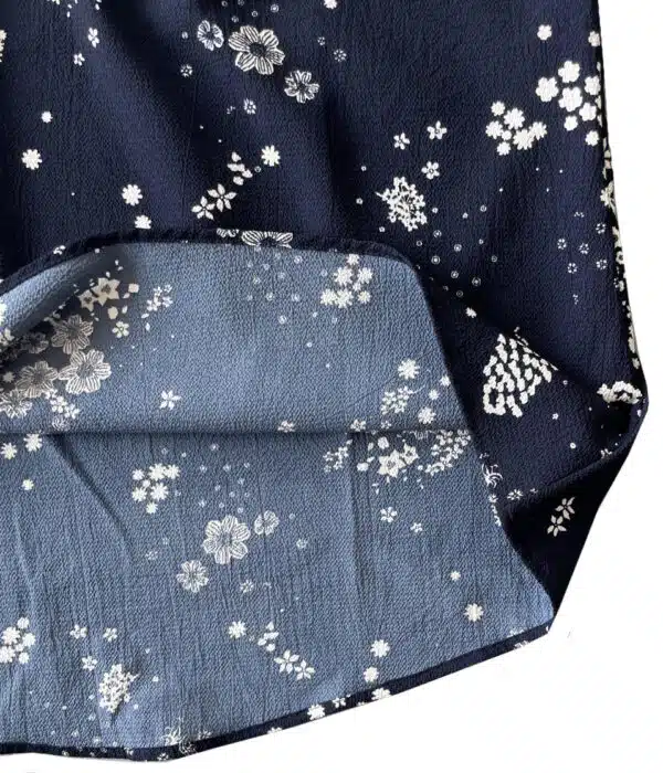 تاپ کرپ زنانه برند جینا آلمانی سرمه ای گلدار 1-298 Gina