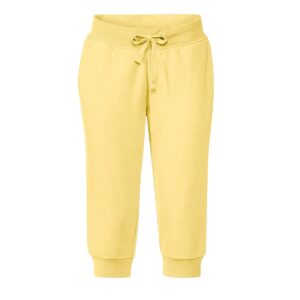 شلوار کوتاه راحتی زنانه برند اسمارا مدل اسلش رنگ لیمویی 3-ESMARA ۳۷۱۵۱۴