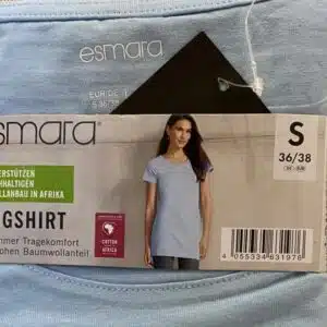 تیشرت لانگ زنانه نخ پنبه اسمارا آلمانی اصل ESMARA 431481