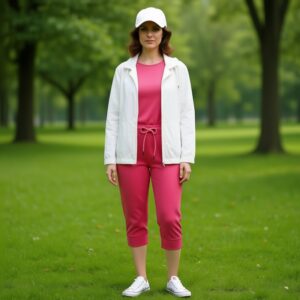 شلوار کاپری زنانه اسمارا مدل اسلش راحتی رنگ سرخابی ESMARA ۳۷۱۵۱۴