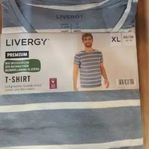 تیشرت مردانه برند لیورجی آلمان یقه گرد ۱-۴۰۸۴۵۵ Livergy