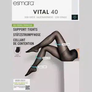 جوراب شلواری اسمارا نیمه شیشه ای ضخامت 40 مشکی 499815 ESMARA