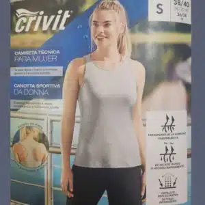 تاپ ورزشی زنانه سیملس برند کریویت آلمانی 308809 CRIVIT