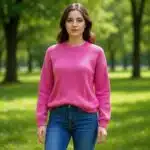 بلوز بافت زنانه اسمارا شیک رنگ صورتی 379687 ESMARA