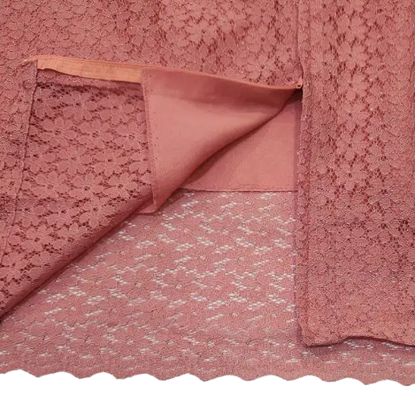 بلوز گیپور تایلندی زنانه آستردار صورتی 8031 S.I.S Collection