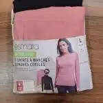 بلوز آستین بلند زنانه نخی کبریتی اسمارا آلمانی بسته 2عددی 391262 ESMARA
