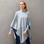 پانچو پشمی زنانه طوسی شیک اسمارا آلمانی 334146 ESMARA