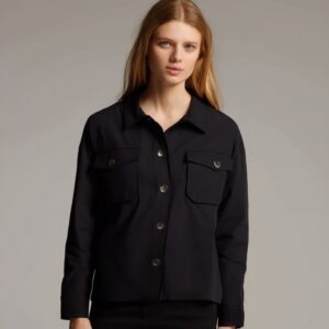 کت زنانه پشمی شیک مشکی برند اسمارا آلمانی 395469 ESMARA