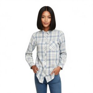 شومیز زنانه شیک فلانل پاییزی اسمارا آلمانی چهارخانه 2-۳۹۱۹۲۶ ESMARA