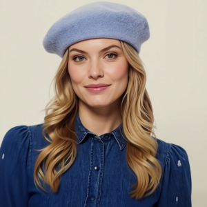 کلاه برت فرانسوی زنانه برند آی ام آلمان رنگ آبی 031503 I am