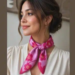مینی اسکارف ساتن ابریشم شیک (دستمال سر و گردن) زنانه برند آی ام I am 006884