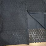 شومیز تاپ گیپور دانتل زنانه آستردار مشکی 4-8031 SIS