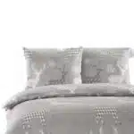 ست کاور لحاف و روبالشی میکروفایبر ۳ تکه نخ پنبه وارداتی اروپایی 678377 smukee