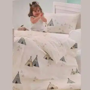 ست کاور لحاف و روبالشی نخ پنبه بچه گانه برند دورمیا آلمانی 8102742 Dormia