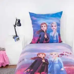 ست کاور لحاف و روبالشی میکروفایبر طرح فروزن برند آلمانی 121491 Disney Frozen