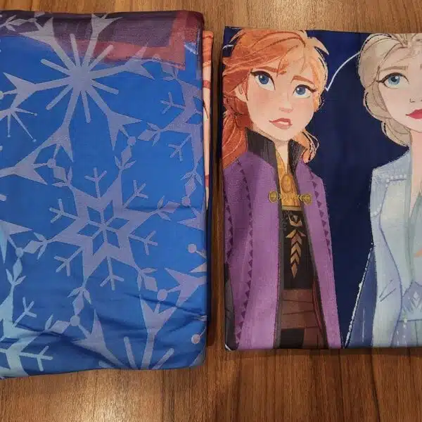 ست کاور لحاف و روبالشی میکروفایبر طرح فروزن برند آلمانی 121491 Disney Frozen