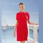 تونیک بلند یقه دار زنانه اسمارا آلمانی رنگ قرمز 1-371655 ESMARA