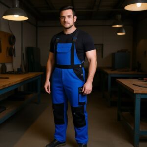 لباس کار پارکساید آلمانی مدل سرهمی حرفه ای رنگ آبی 406389 Parkside