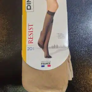 جوراب شیشه ای ساق بلند رنگ پا ضخامت 20 بسته 2جفتی برند DIM basic