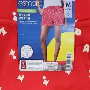 شلوارک راحتی نخ پنبه اسمارا قرمز 413309 ESMARA