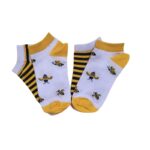 جوراب تا به تا ساق کوتاه زنانه پک 2 عددی Merchmonde BeeMix 111202