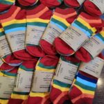 جوراب ساق کوتاه رنگین کمانی پک 2 جفتی Merchmonde Fire&Cloud 111205