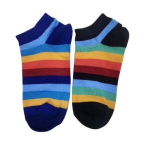 جوراب ساق کوتاه رنگی فانتزی پک 2 جفتی Merchmonde DeepBlue 111206