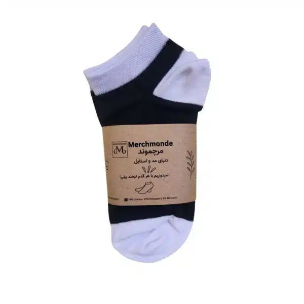 جوراب اسپرت مچی زنانه پک 3 جفتی Merchmonde MonoStripe 111308