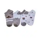 جوراب مچی دخترانه تم تدی پک 4 عددی Merchmonde SandBear 111414