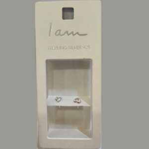 گوشواره نقره طرح قلب کوچک برند آی ام تحت لیسانس آلمان 081863 I AM