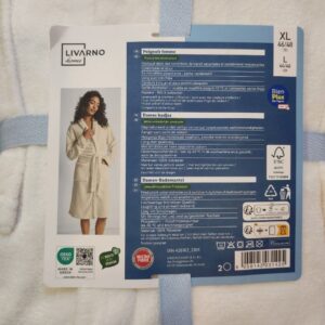 حوله تن پوش زنانه برند لیوارنو آلمانی  رنگ سفید 426162 LIVARNO