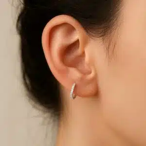 گوشواره نقره میخی ظریف برند آی ام تحت لیسانس آلمان 039163 I am