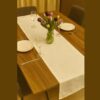 رانر میز نهارخوری برند مرادیسو رنگ شیری 1-288826 Meradiso