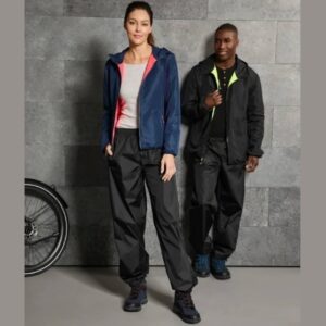 شلوار بارانی زنانه راک تریل آلمانی ضدآب و ضدباد مشکی 376125 ROCKTRAIL