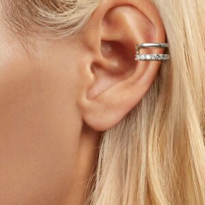 ایرکاف نقره دبل بدون نیاز به سوراخ کردن گوش برند آی ام 082211 I am