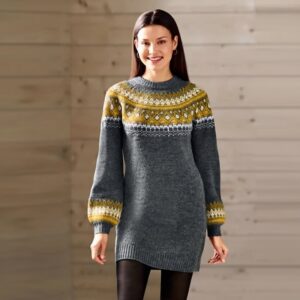 تونیک بافت زنانه بلند سبک نروژی برند اسمارا آلمانی 393337 ESMARA