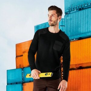 پلیور و بافت مردانه یقه گرد برند پارکساید آلمانی رنگ مشکی 390353 Parkside