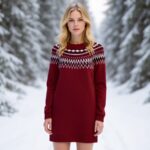 تونیک بافت بلند زنانه طرح نروژی برند اسمارا آلمانی 3-393337 ESMARA