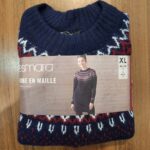 تونیک بلند بافت زنانه طرح نروژی برند اسمارا آلمانی 2-393337 ESMARA