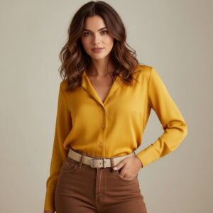 کمربند چرم طبیعی بوفالو زنانه برند آپ تو فشن آلمان 824471 Up2Fashion