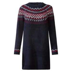 تونیک بلند بافت زنانه طرح نروژی برند اسمارا آلمانی 2-393337 ESMARA